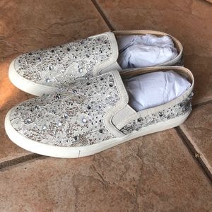 Rhinestone embellished sneaker